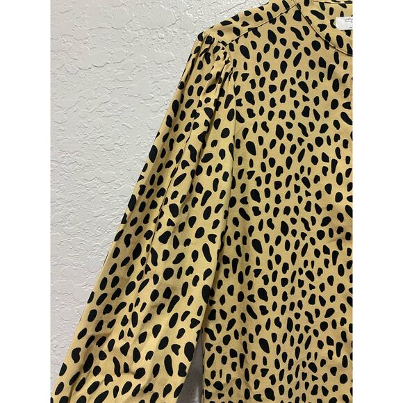 UNTUCKit Long Sleeve Leopard Print Top Women's Size 4 - Picture 4 of 9